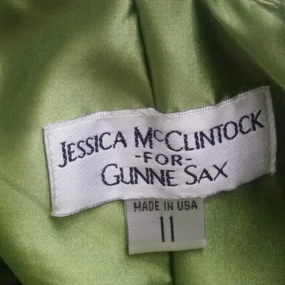 JESSICA McCLINTOCK GUNNE SAX Strapless A-Line Bubble Hem Dress Sz 11 Sequins NWT - Picture 8 of 12